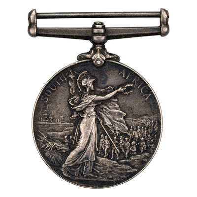 SOLD South Africa Boer War Queens Silver Medal - Loyal North Lancashire Regiment