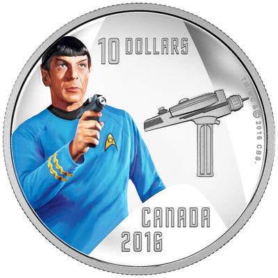 Canada 2016 $10 Star Trek Spock .9999 Silver Proof Coin