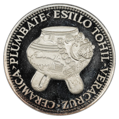 Paraguay 1973 Ceramic Vase 150 Guaranies Proof Silver Coin