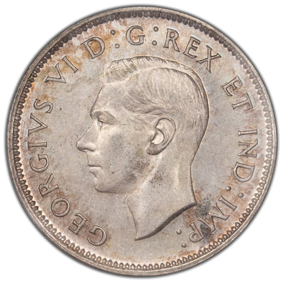 Canada 1941 25 Cents Quarter Silver Coin - ICCS MS-64