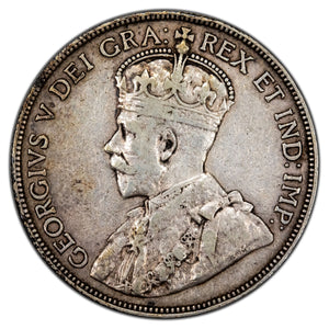 SOLD Canada 1912 50 Cents Half Dollar Silver Coin - Fine +