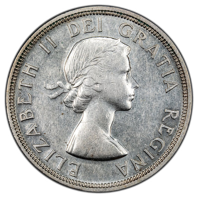 Canada 1955 Arnprior w/ Die Break $1 Silver Dollar Coin - Cleaned