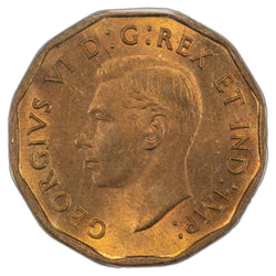 Canada 1942 Tombac 5 Cents Nickel Coin - ICCS MS-64