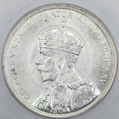 SOLD Canada 1935 $1 Silver Dollar Coin - First Year of Issue - ICG MS-64