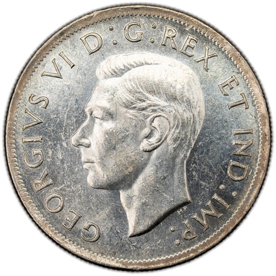 SOLD Canada 1938 Minor Die Rotation $1 Silver Dollar Coin - AU-55