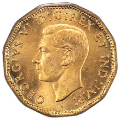 SOLD Canada 1943 5 Cents Nickel Coin - ICCS MS-65