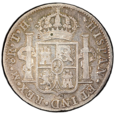 Mexico 1806 Mo-TH 8 Reales Silver Coin - Chop Marks