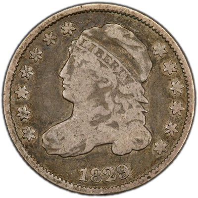 SOLD United States 1829 Large 10c 10 Cents Capped Bust Dime Silver Coin