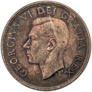 SOLD Canada 1949 $1 Silver Dollar Coin - Almost Uncirculated