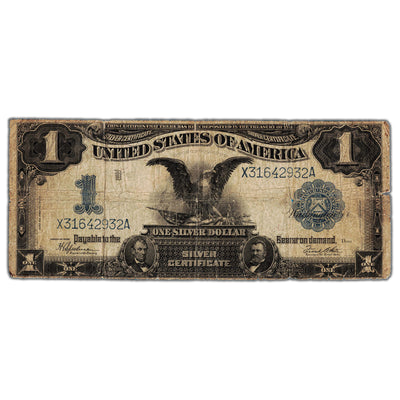 SOLD United States 1899 $1 Silver Certificate Note "Black Eagle" - Circulated (issues)