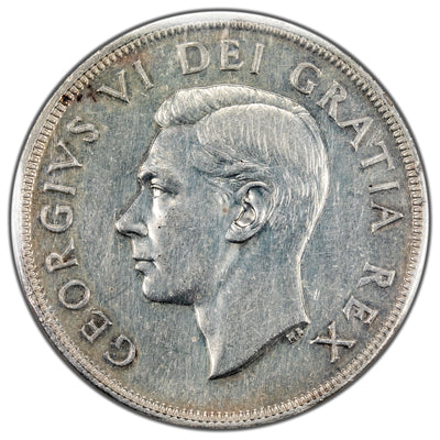 SOLD Canada 1948 $1 Silver Dollar Coin Key Date! - ICCS EF-45