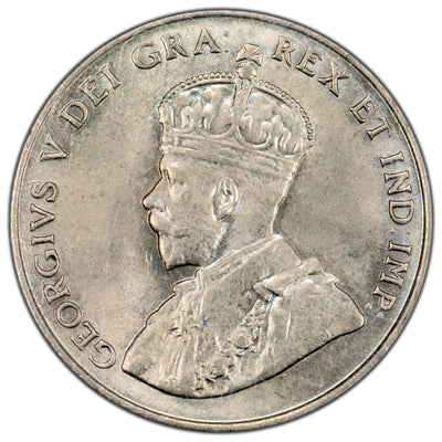 Canada 1922 5 Cents Nickel Coin - ICCS MS-63