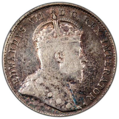 Canada 1904 10 Cents Dime Silver Coin - Fine +