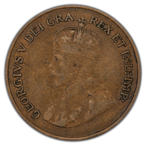SOLD Canada 1924 1 Small Cent Coin Better Date! - Very Good