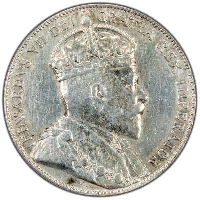 Canada 1908 50 Cents Half Dollar Silver Coin - EF-40