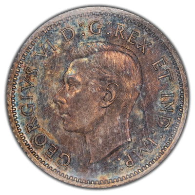 SOLD Canada 1937 10 Cents Dime Matte Specimen Silver Coin - ICCS SP-63