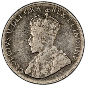 SOLD Canada 1925 5 Cents Nickel Coin - Key Date - F-15
