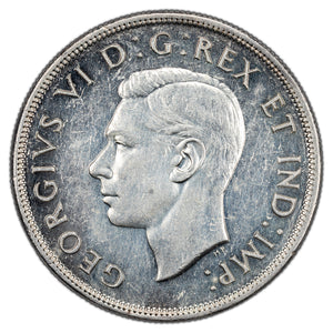 SOLD Canada 1947 Maple Leaf $1 Silver Dollar Coin - EF-40