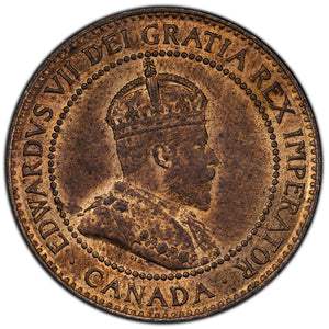 SOLD Canada 1902 1 Large Cent Coin - AU/UNC