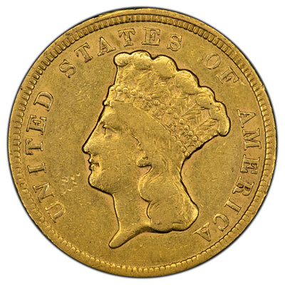SOLD United States 1854 $3 Three Dollars Gold Coin - Perfect Type Piece!