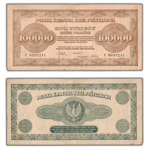 SOLD Poland 1923 100000 Marek Note P #34