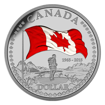 Canada 2015 50th Anniversary of the Canadian Flag Deluxe .9999 Fine Silver Proof Set