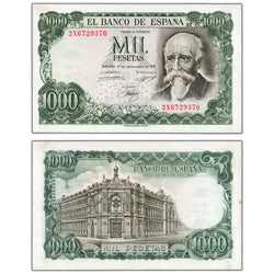 Spain 1971 1000 Pesetas Note P #154 - Choice Uncirculated