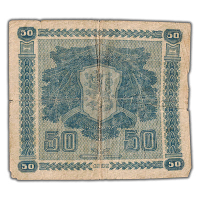 Finland 1939 50 Markkaa Note P #72a Signature #4