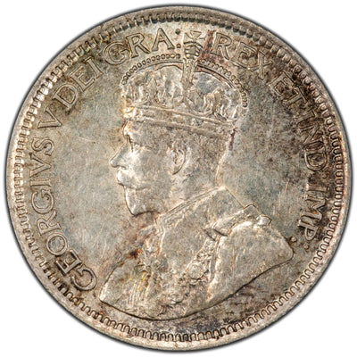 Canada 1917 10 Cents Dime Silver Coin - Choice AU