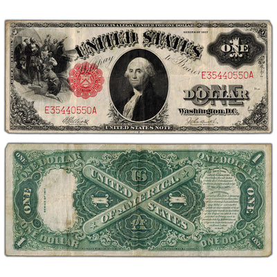 SOLD United States 1917 $1 Legal Tender Note Fr. 37 - VF