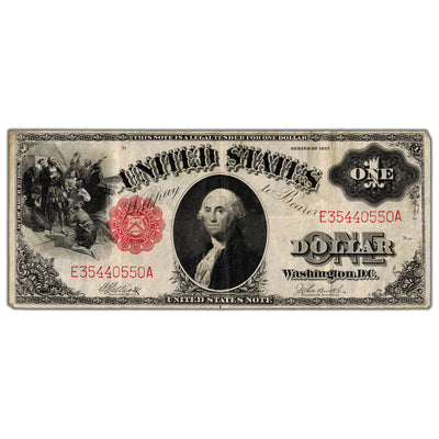SOLD United States 1917 $1 Legal Tender Note Fr. 37 - VF