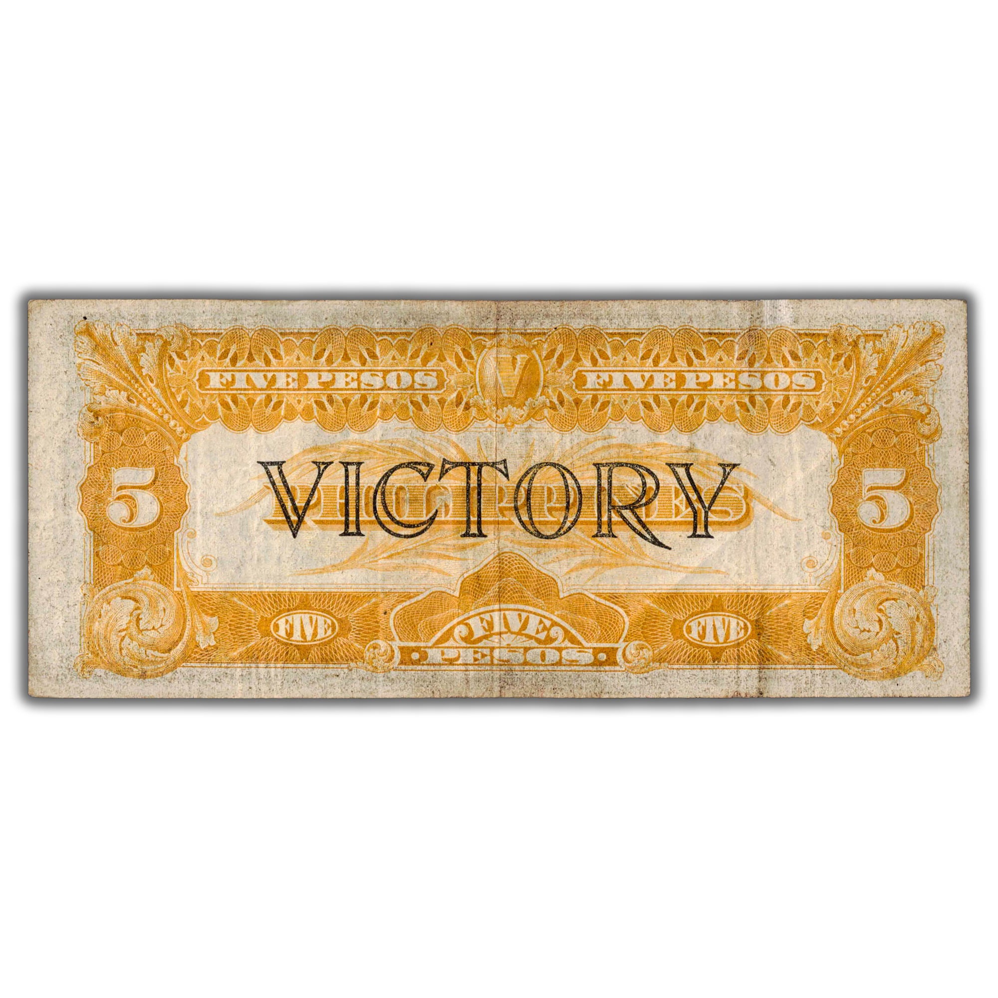 Note P SOLD Philippines 1944 5 Five Pesos Note P #96 - Victory Series - The ...