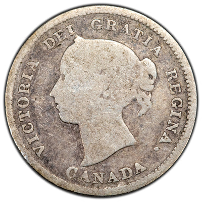 SOLD Canada 1884 5 Cents Silver Coin - G-4