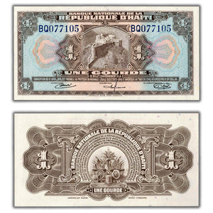 SOLD Haiti N.D (1964) 1 One Gourde Note P #185a