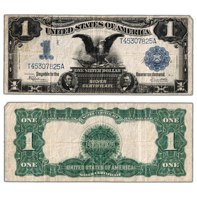 SOLD United States 1899 $1 Silver Certificate Note "Black Eagle" - Circulated
