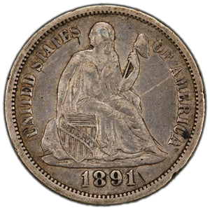 SOLD United States 1891-O 10 Cents Seated Liberty Dime Silver Coin