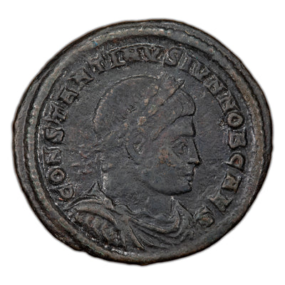 Ancient Rome AD 324-325 Constantine II AE Follis Coin RIC 50 Sirmium