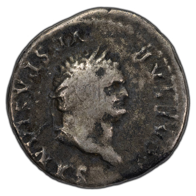 SOLD Ancient Rome 77-78 AD Titus Under Vespasian Denarius Silver Coin RIC II 972
