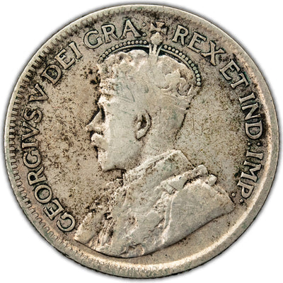 Canada 1927 25 Cents Quarter Silver Coin - Fine