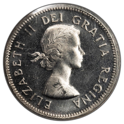 Canada 1964 XWL 5 Cents Nickel Coin - ICCS MS-64 Cameo