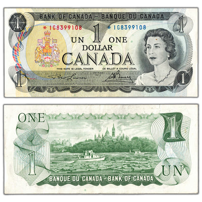 $1 1973 Bank of Canada Note *IG Replacement Note BC-46aA - EF