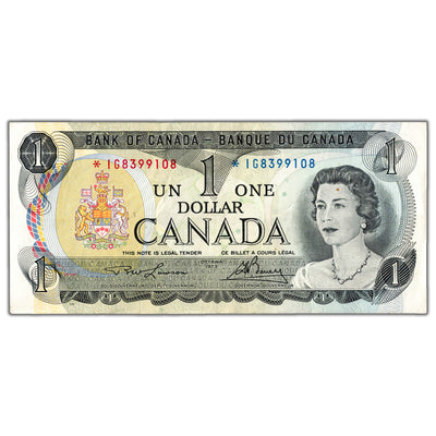 $1 1973 Bank of Canada Note *IG Replacement Note BC-46aA - EF