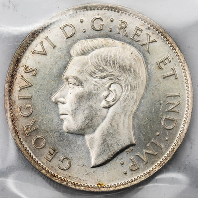 SOLD Canada 1941 50 Cents Half Dollar Silver Coin - ICCS MS-64