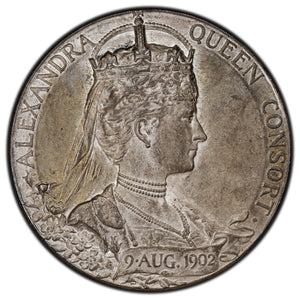SOLD Great Britain 1902 King Edward VII Coronation Silver Medal 31mm