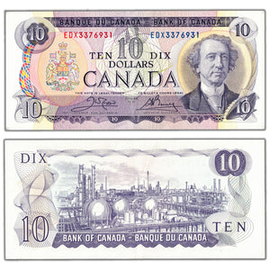 SOLD $10 1971 Bank of Canada Note EDX Replacement Prefix BC-49dA - AU
