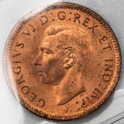 Canada 1943 1 Small Cent Coin - MS-65 Red