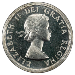 Canada 1954 $1 Silver Dollar Proof Like Coin - ICCS PL-66