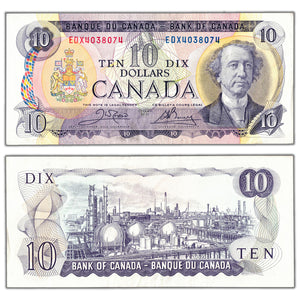SOLD $10 1971 Bank of Canada Note EDX Replacement Prefix BC-49dA - EF