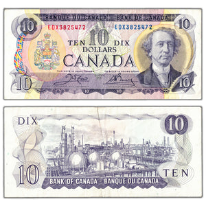 SOLD $10 1971 Bank of Canada Note EDX Replacement Prefix BC-49dA - VF/EF