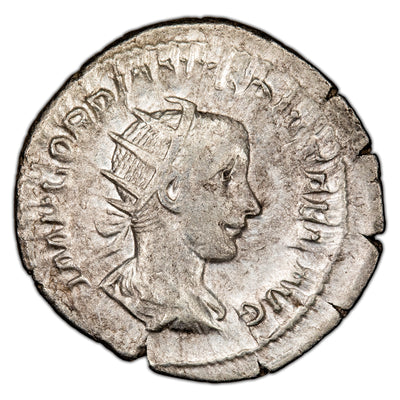 Ancient Rome AD 238-244 Gordian III AR Antoninianus Coin RIC 153